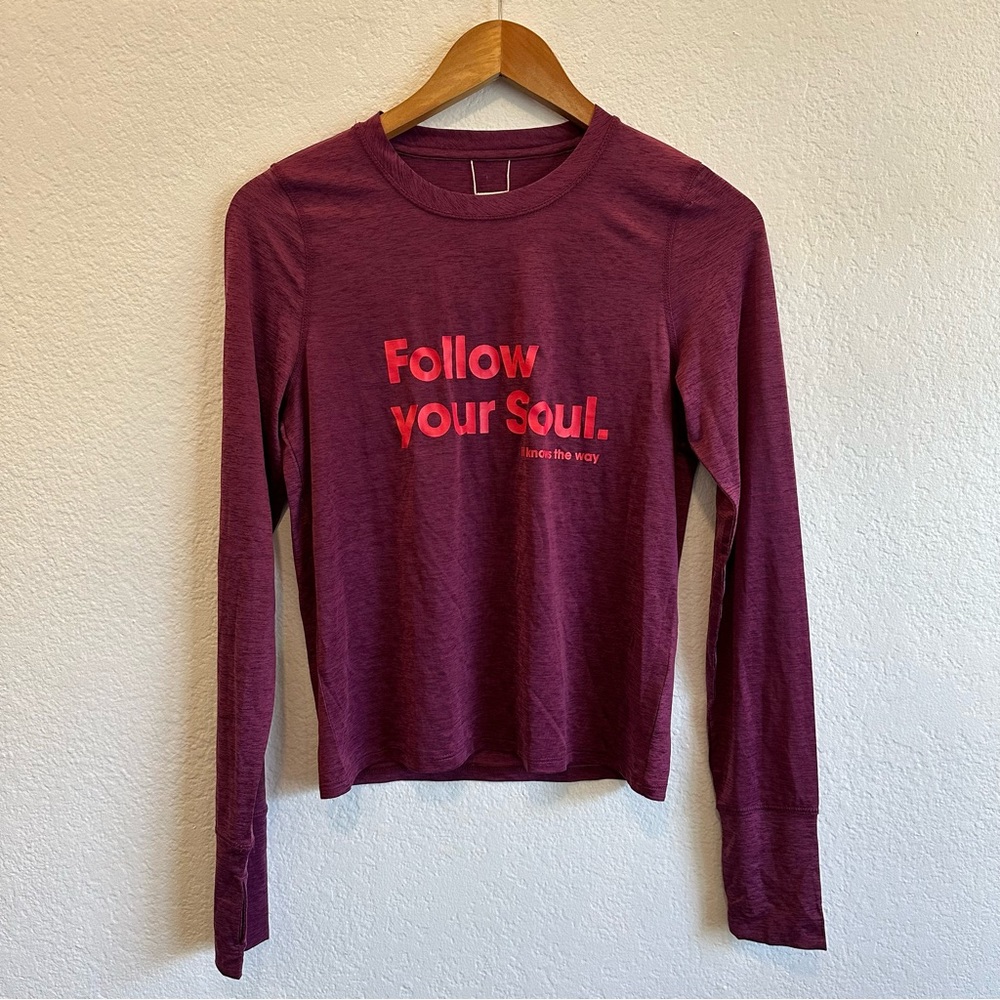 Spiritual Gangster Follow Your Soul Long Sleeve Top Small Yoga Beach